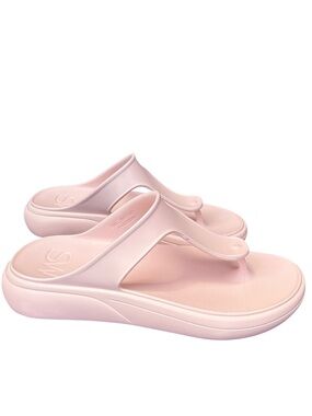 Stuart Weitzman Stuflex T-Strap Slide Sandals Rosewater Pink Size 11 NIB